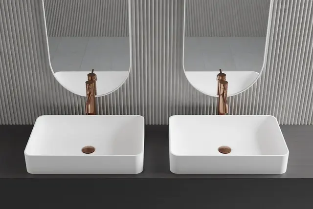 Scandtap Bathroom Concepts Solid S2 580x380 mm, Hvit Matt 