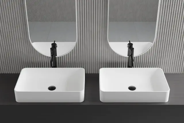 Scandtap Bathroom Concepts Solid S2 580x380 mm, Hvit Matt 