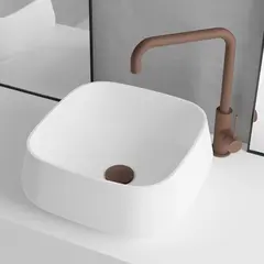 Scandtap Bathroom Concepts Solid S3 380x380 mm, Hvit Matt