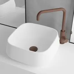 Scandtap Bathroom Concepts Solid S3 380x380 mm, Hvit Matt
