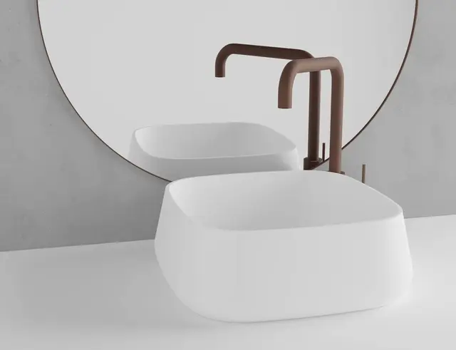 Scandtap Bathroom Concepts Solid S3 380x380 mm, Hvit Matt 