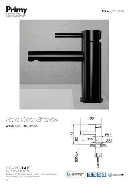 Primy Steel Clear servantbatteri Shadow 
