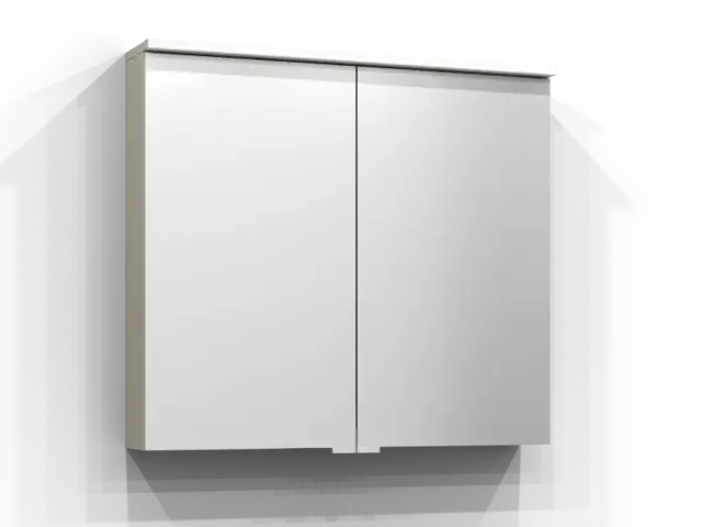 Svedbergs Sarek Speilskap m/LED-lys 80x71,6 cm cm, Sand 