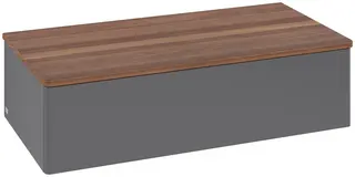 Villeroy &amp; Boch Antao Sideskap 100x50x26,8 cm, u/lys, Antrasitt/Valn&#248;tt