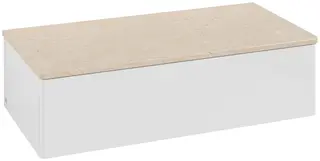 Villeroy &amp; Boch Antao Sideskap 100x50x26,8 cm, u/lys, Hvit/Cr&#232;me