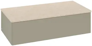 Villeroy &amp; Boch Antao Sideskap 100x50x26,8 cm, u/lys, Steingr&#229;/Cr&#232;me