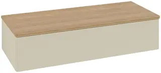 Villeroy &amp; Boch Antao Sideskap 120x50x26,8 cm, u/lys, Gr&#229; Matt/Eik