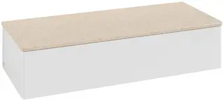 Villeroy &amp; Boch Antao Sideskap 120x50x26,8 cm, u/lys, Hvit/Cr&#232;me