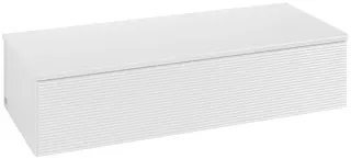 Villeroy &amp; Boch Antao Sideskap 120x50x26,8 cm, u/lys, Hvit H&#248;yglans