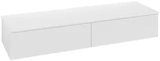 Villeroy &amp; Boch Antao Sideskap 160x50x26,8 cm, u/lys, Hvit H&#248;yglans