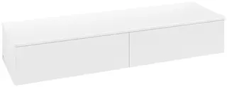 Villeroy &amp; Boch Antao Sideskap 160x50x26,8 cm, u/lys, Hvit Matt