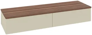 Villeroy &amp; Boch Antao Sideskap 160x50x26,8 cm, u/lys, Gr&#229; Matt/Valn&#248;tt