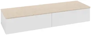 Villeroy &amp; Boch Antao Sideskap 160x50x26,8 cm, u/lys, Hvit/Cr&#232;me