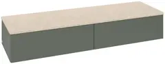 Villeroy & Boch Antao Sideskap 160x50x26,8 cm, u/lys, Grønn Matt/Crème
