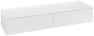 Villeroy &amp; Boch Antao Sideskap 160x50x26,8 cm, u/lys, Hvit H&#248;yglans