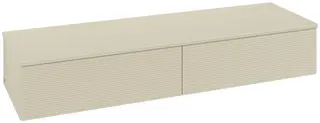 Villeroy &amp; Boch Antao Sideskap 160x50x26,8 cm, u/lys, Gr&#229; Matt