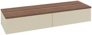 Villeroy &amp; Boch Antao Sideskap 160x50x26,8 cm, u/lys, Gr&#229; Matt/Valn&#248;tt