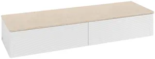 Villeroy &amp; Boch Antao Sideskap 160x50x26,8 cm, u/lys, Hvit/Cr&#232;me