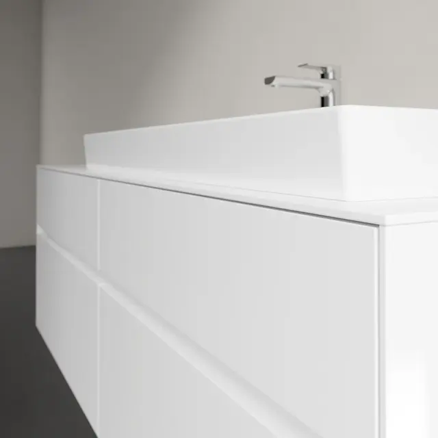 V&B Collaro Servantskap med 4 skuffer 160x50x54,8 cm, u/lys, Hvit Matt 
