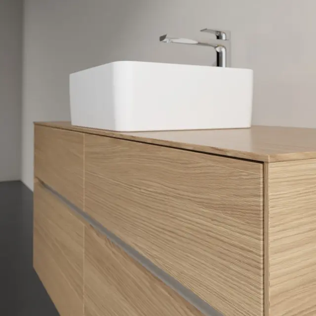 V&B Collaro Servantskap med 4 skuffer 120x50x54,8 cm, u/lys, Nordisk Eik 