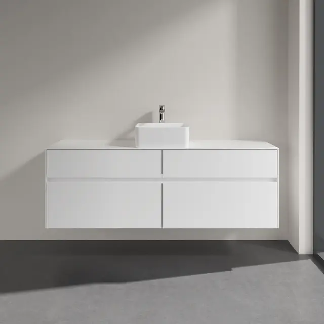 V&B Collaro Servantskap med 4 skuffer 160x50x54,8 cm, u/lys, Hvit Matt 