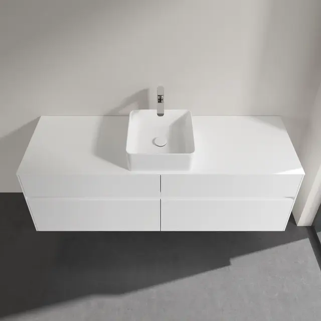 V&B Collaro Servantskap med 4 skuffer 160x50x54,8 cm, u/lys, Hvit Matt 