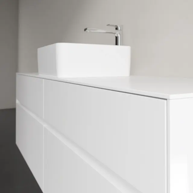 V&B Collaro Servantskap med 4 skuffer 160x50x54,8 cm, u/lys, Hvit Matt 