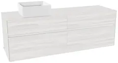 V&B Collaro Servantskap med 4 skuffer 160x50x54,8 cm, u/lys, Hvit Trestruktur
