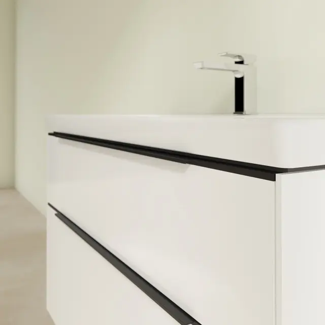 V&B Subway 3.0 Servantskap m/2 skuffer 973x576x478 mm, Hvit Høyglans 
