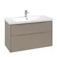 V&amp;B Subway 3.0 Servantskap m/2 skuffer 973x576x478 mm, Taupe Matt