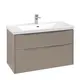 V&amp;B Subway 3.0 Servantskap m/2 skuffer 973x576x478 mm, Taupe Matt