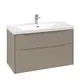 V&amp;B Subway 3.0 Servantskap m/2 skuffer 973x576x478 mm, Taupe Matt