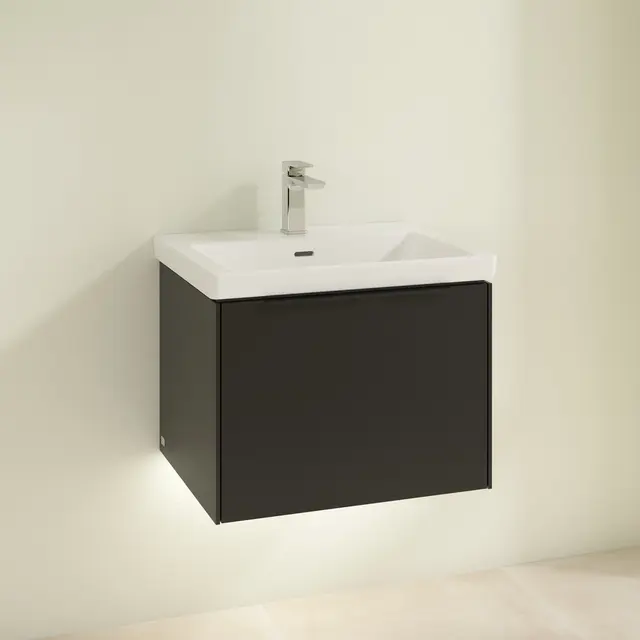 V&B Subway 3.0 Servantskap m/1 skuff 572x429x478 mm, Vulkansort Matt 