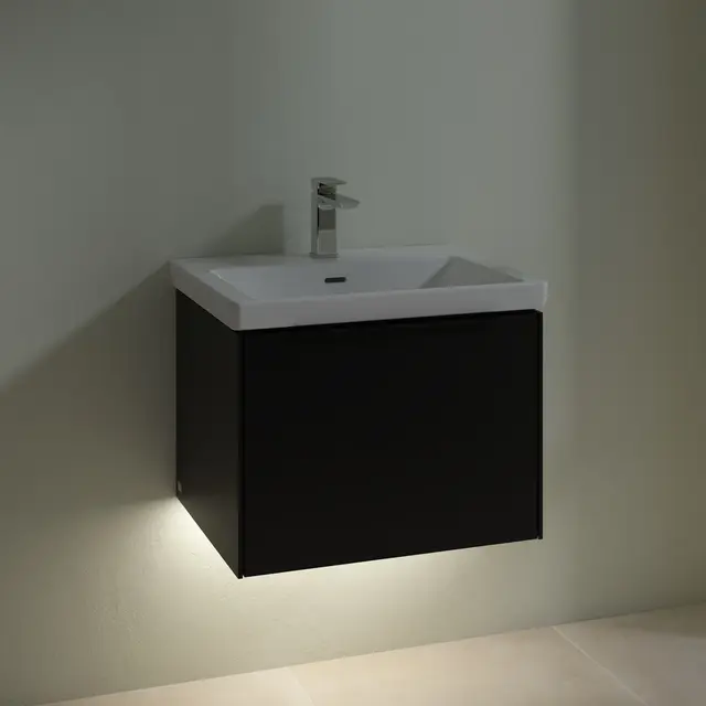 V&B Subway 3.0 Servantskap m/1 skuff 572x429x478 mm, Vulkansort Matt 