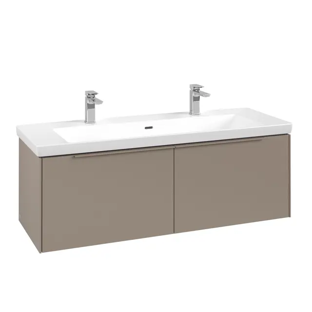 V&B Subway 3.0 Servantskap m/2 skuffer 1272x429x478 mm, Taupe Matt 