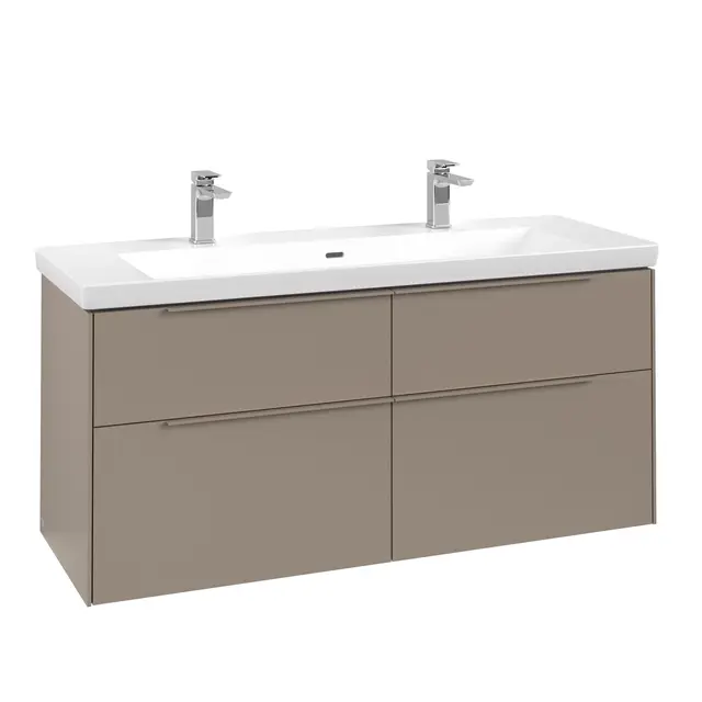 V&B Subway 3.0 Servantskap m/4 skuffer 1272x576x478 mm, Taupe Matt 