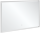 V&amp;B Subway 3.0 Speil med lys 1200x750x47,5 mm, Hvit Matt