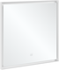 V&amp;B Subway 3.0 Speil med lys 800x750x47,5 mm, Hvit Matt