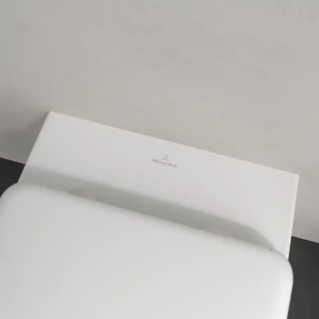 V&B Antao Vegghengt Toalett 56x37 cm, u/skyllekant, C+, Stone White 