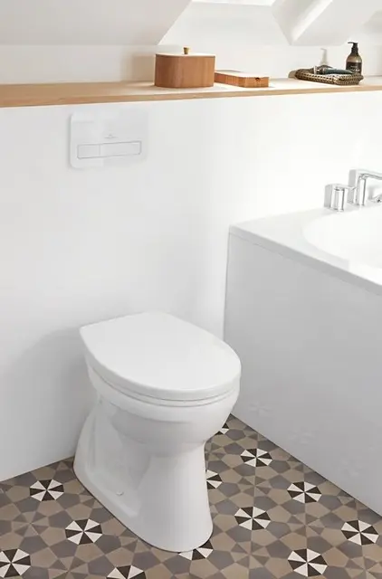 V&B O.Novo toalettsete Myktlukkende hengsler og QuickRelease 