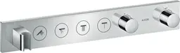 Hansgrohe termostatmodul Select 600/90 4 uttak, dusjholder/slangeuttak, Krom
