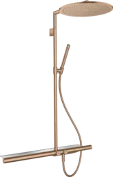 Axor ShowerSolution 800 Showerpipe &#216;350 mm, B&#248;rstet R&#248;dt Gull