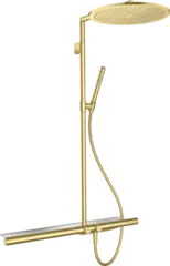 Axor ShowerSolution 800 Showerpipe &#216;350 mm, B&#248;rstet Messing