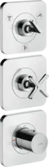 Axor Citterio E termostat, med 3 utløp For innbygging, Krom