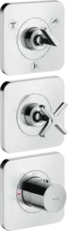 Axor Citterio E termostat, med 3 utl&#248;p For innbygging, Krom