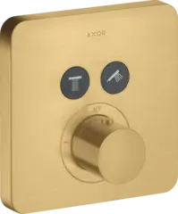 Axor ShowerSelect Termostat, m/2 utløp For innbygging, Børstet Gull