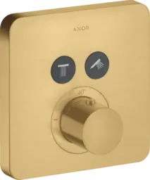 Axor ShowerSelect Termostat, m/2 utløp For innbygging, Børstet Gull