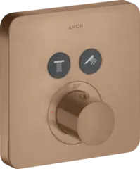 Axor ShowerSelect Termostat, m/2 utl&#248;p For innbygging, B&#248;rstet R&#248;dt Gull