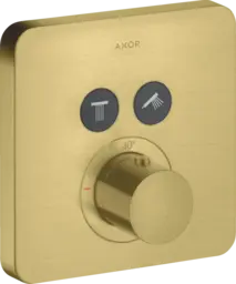 Axor ShowerSelect Termostat, m/2 utl&#248;p For innbygging, B&#248;rstet Messing