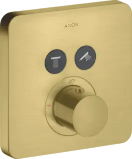 Axor ShowerSelect Termostat, m/2 utløp For innbygging, Børstet Messing